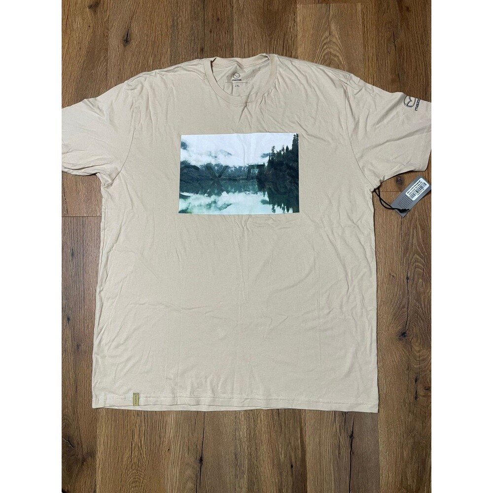 Authentic Mazda CX-50 Landscape Print Cotton T-Shirt